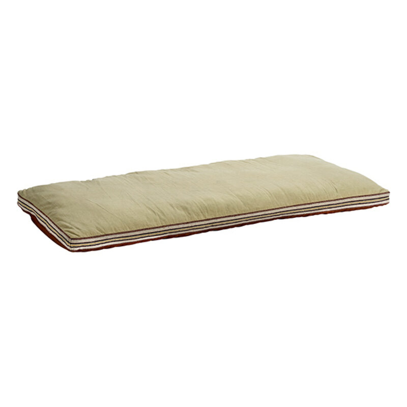 Madam Stoltz-collectie Cotton mattress Rust, sand, off white