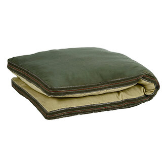 Madam Stoltz Katoenen matraskussen dusty green, zand