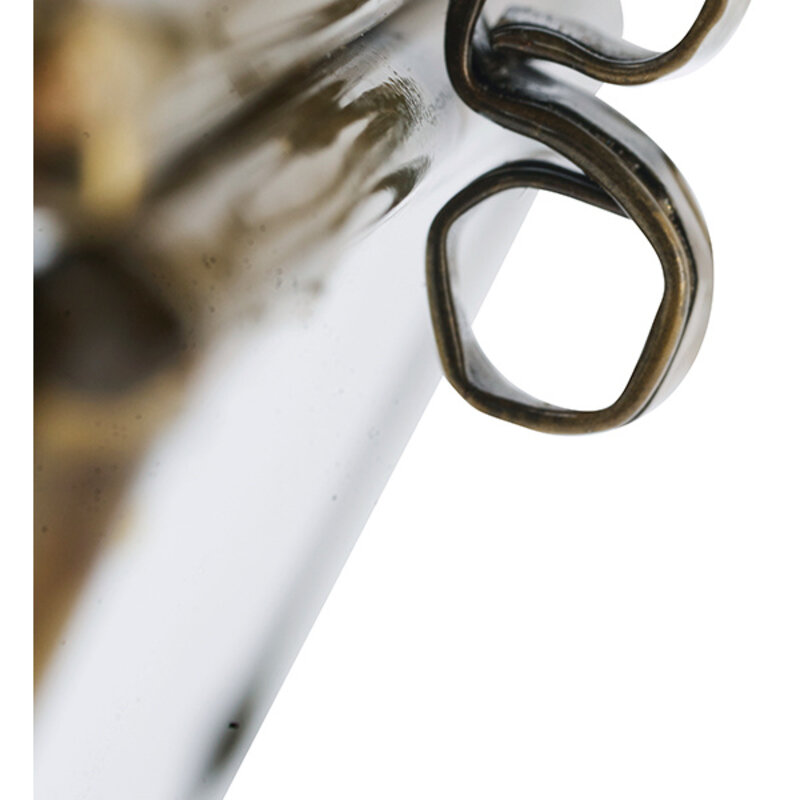 Madam Stoltz-collectie Glass boxes Clear, ant.brass