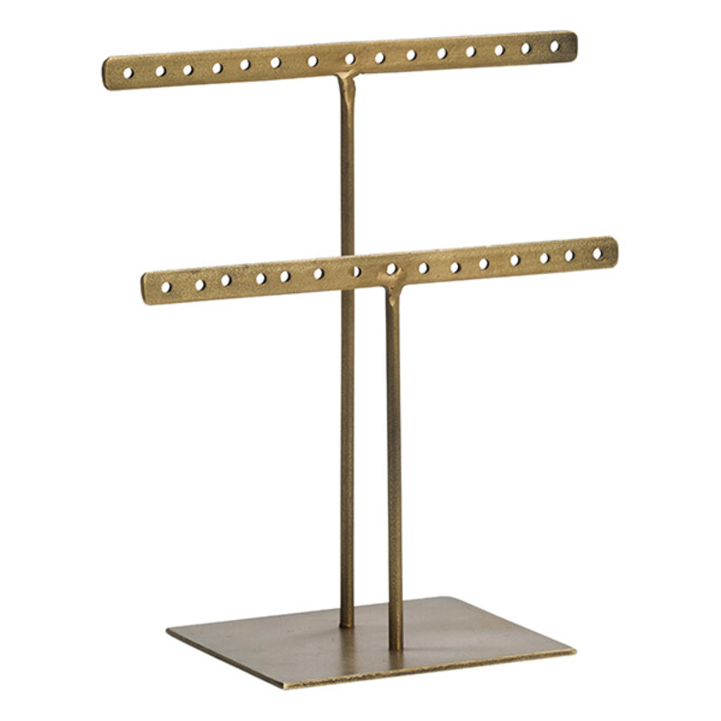 Madam Stoltz-collectie Hand forged jewellery stand Ant.brass