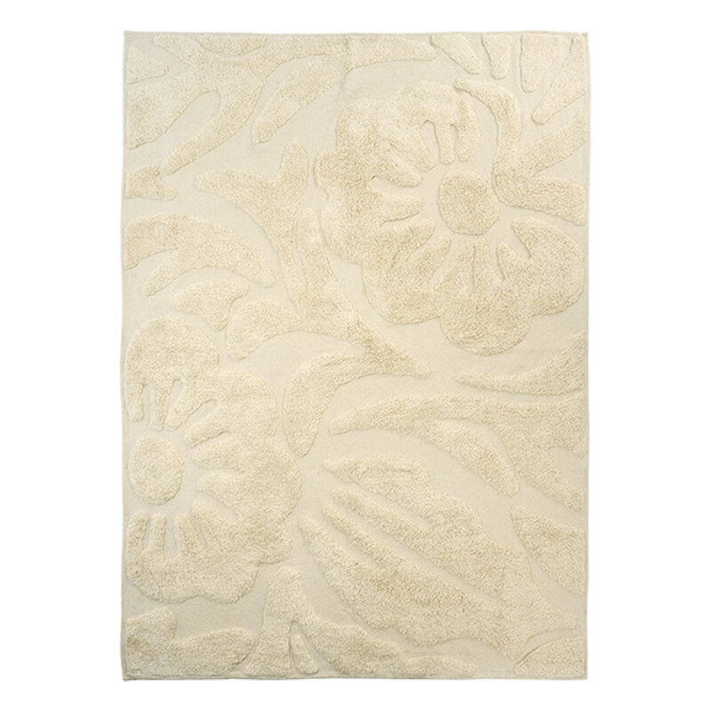 Madam Stoltz-collectie Getuft katoenen vloerkleed Ivoor