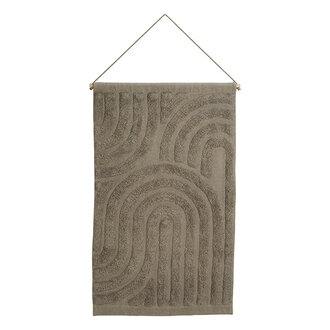 Madam Stoltz Tufted wall deco Warm grey