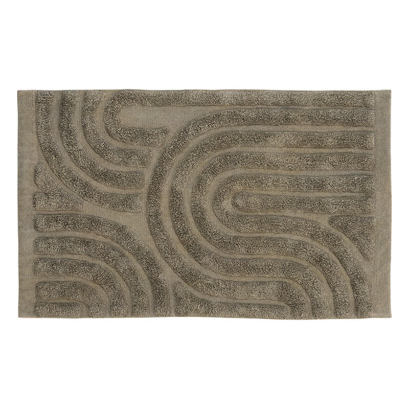 Madam Stoltz-collectie Getufte wanddecoratie Warmgrijs