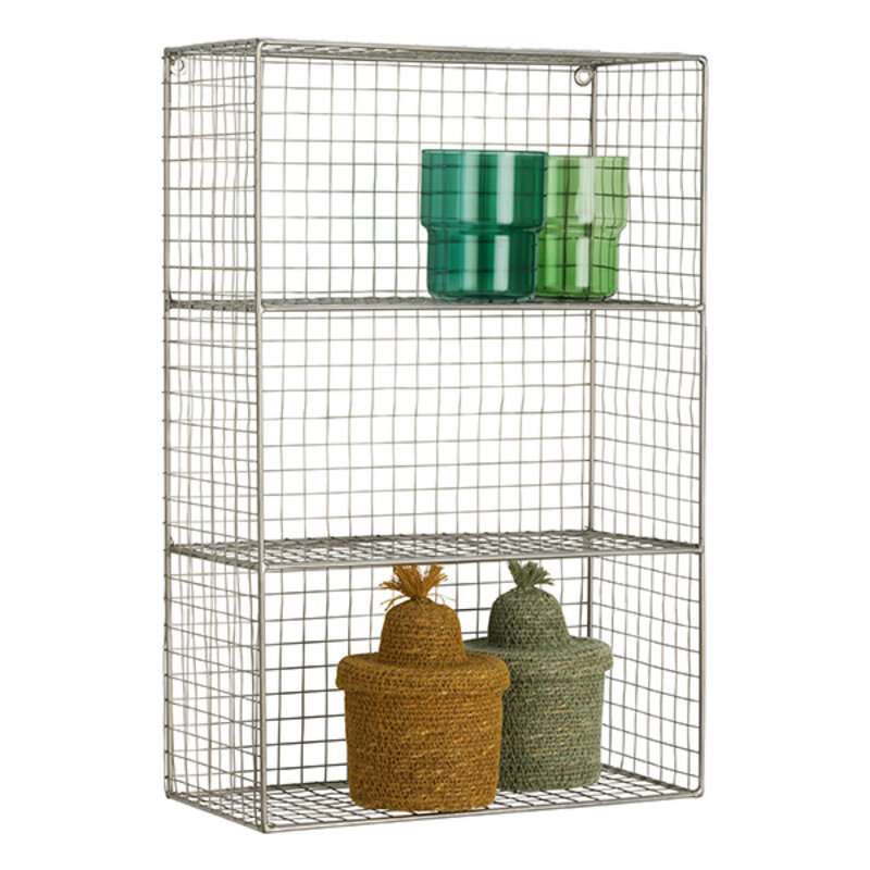 Madam Stoltz-collectie Iron wall shelf Steel