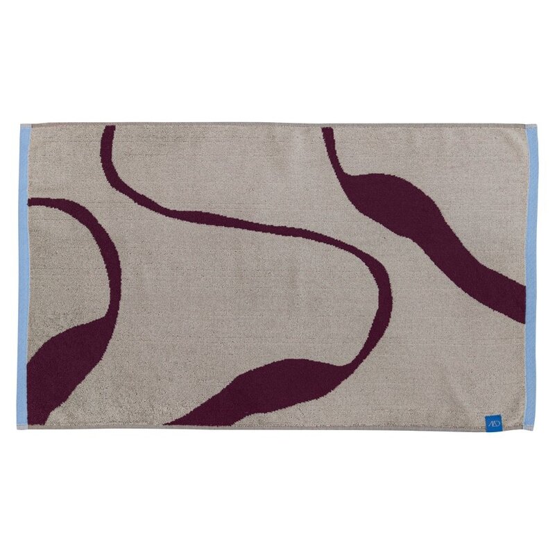 Mette Ditmer-collectie NOVA ARTE badmat Wijnrood / Zand