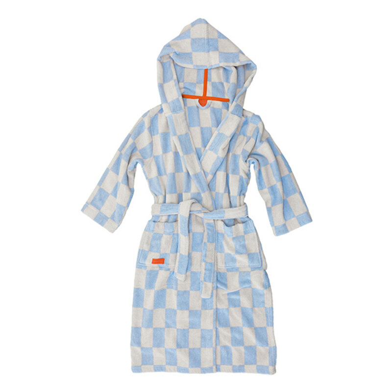 Mette Ditmer-collectie RETRO badjas, maat L/XL Lichtblauw