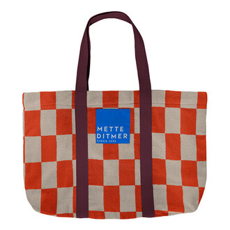 Mette Ditmer RETRO strandtas Donkeroranje