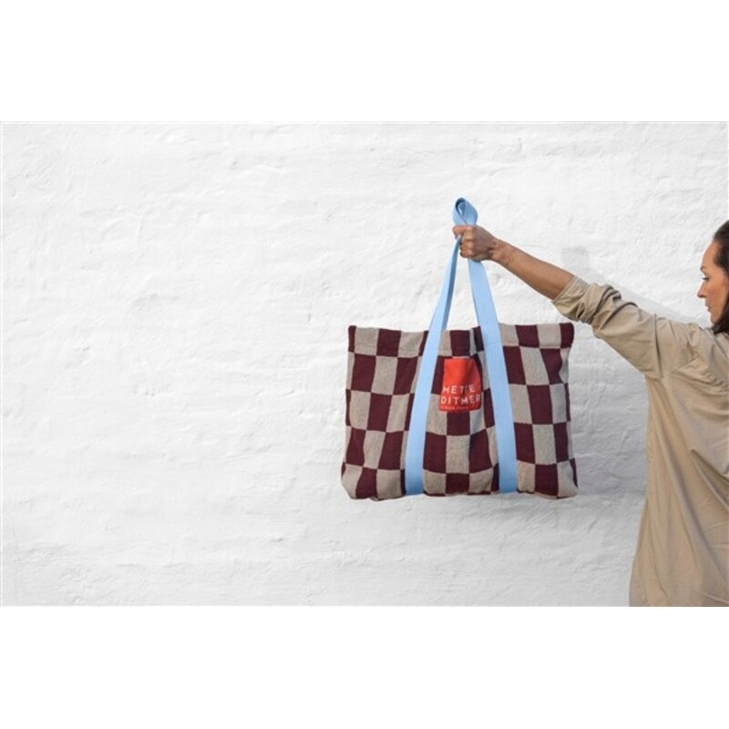 Mette Ditmer-collectie RETRO strandtas Wijnrood