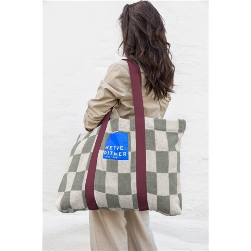 Mette Ditmer-collectie RETRO beach bag Sage green