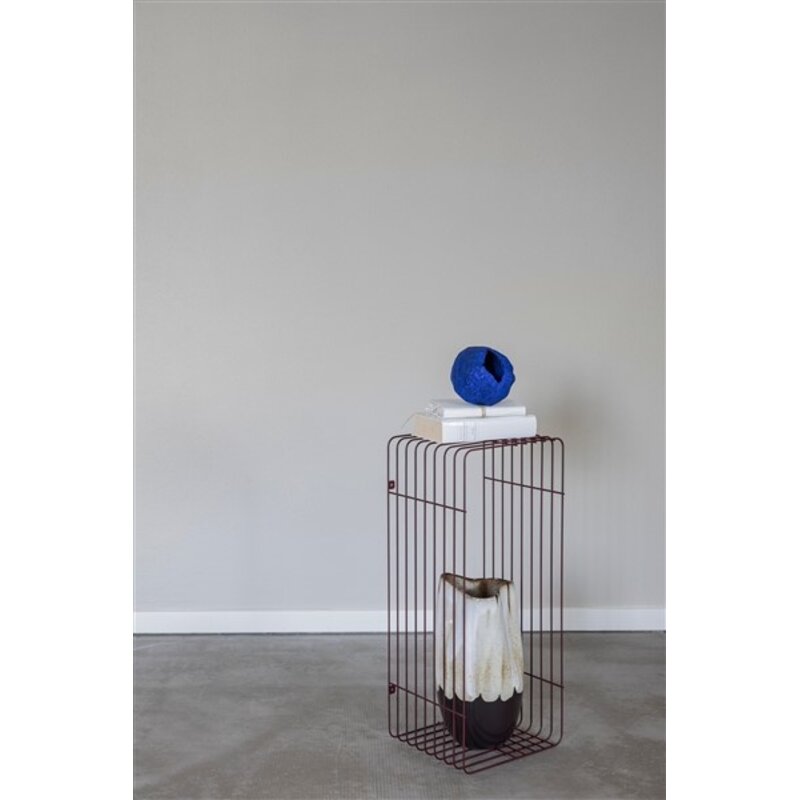 Mette Ditmer-collectie WIRE rek wijnrood