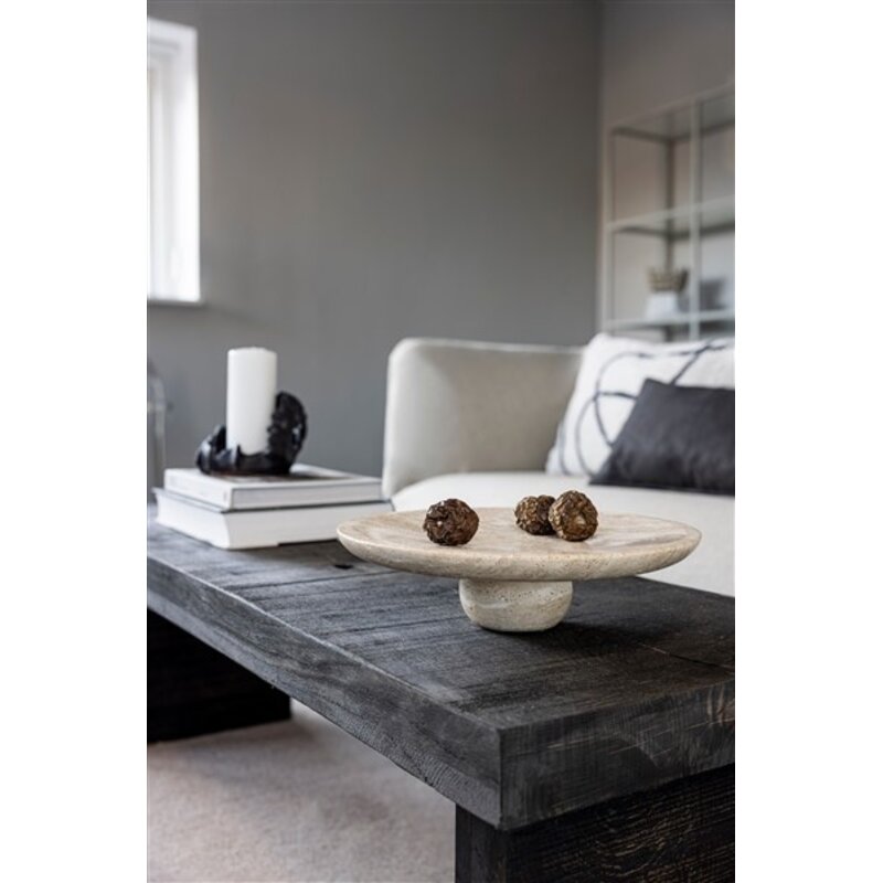 Mette Ditmer-collectie TRAVERTINE pedestal Linen