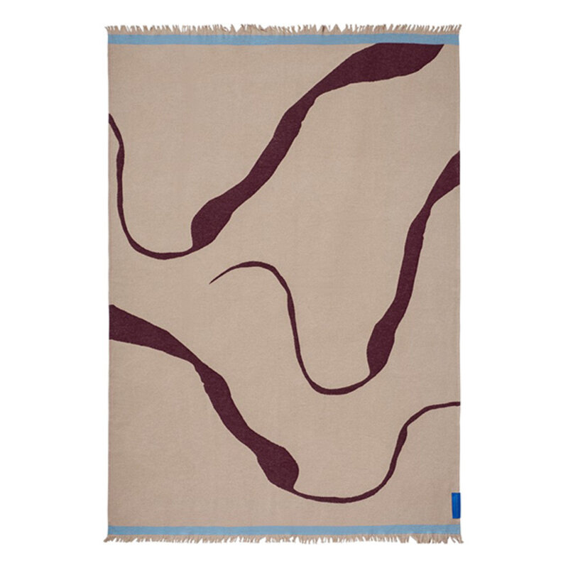 Mette Ditmer-collectie STUDIO plaid Wijn