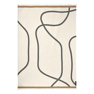 Mette Ditmer SHADOW throw Off-white / Grey