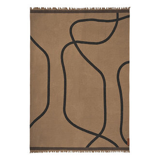 Mette Ditmer SHADOW plaid Latte / Zwart