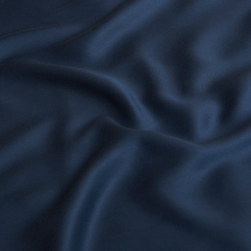 Coco & Cici-collectie  Tencel Sateen Dekbedovertrek 120 x 150 cm - 1 Persoons Beddengoed - Kinderbeddengoed - Lyocell - Hypoallergeen & Extra Zacht - Blauw