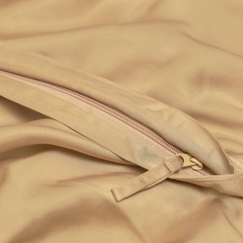 Coco & Cici Bamboe Dekbedovertrek Okergeel