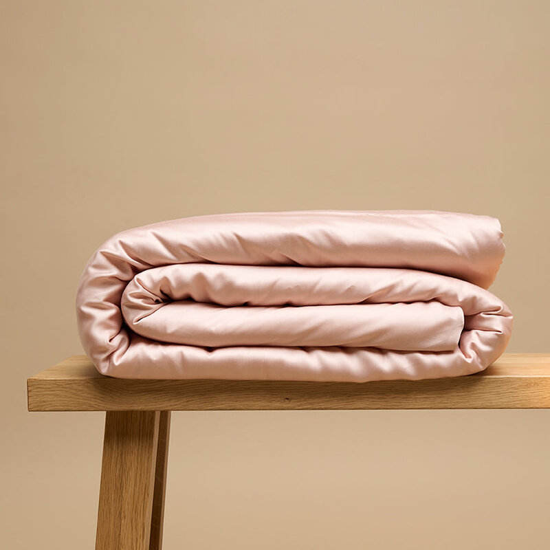 Coco & Cici  Eco Bamboe Dekbedovertrek Powder peach | + 2 kussenslopen 60x70