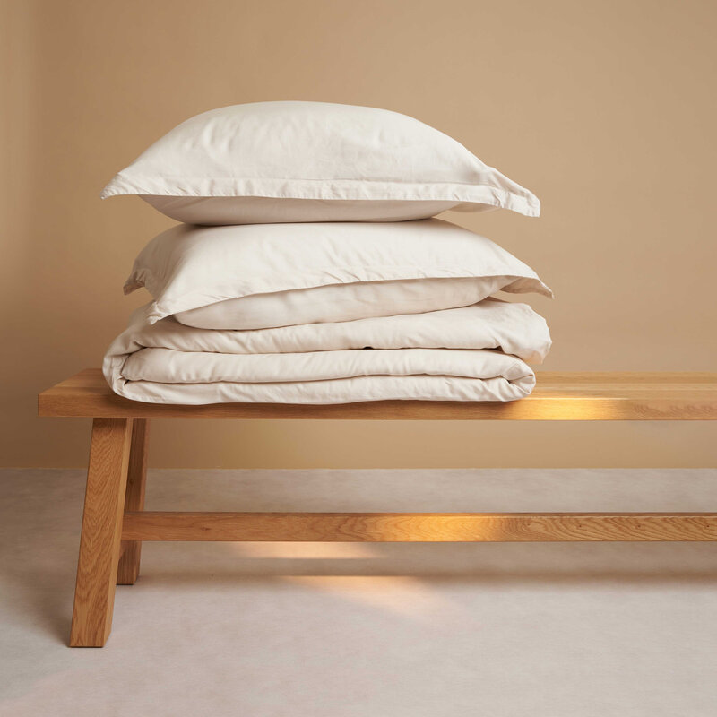 Coco & Cici Coco & Cici Twill Dekbedovertrek Beige | + 1 kussensloop 60x70