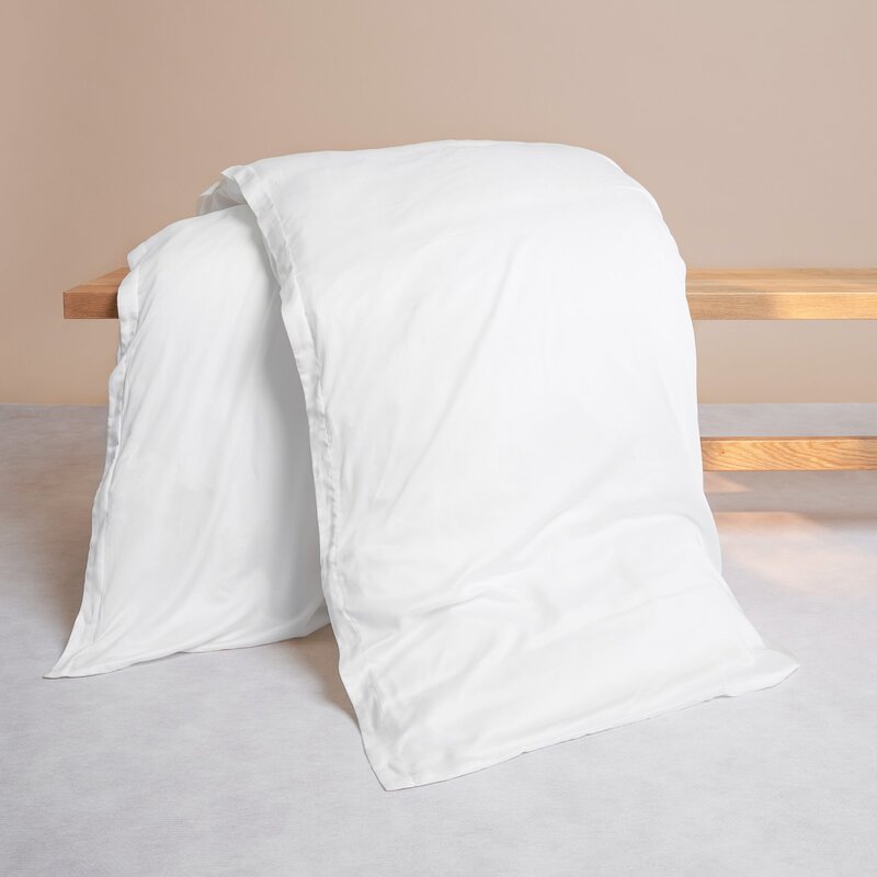 Coco & Cici Sateen Dekbedovertrek Wit | + 1 kussensloop 60x70