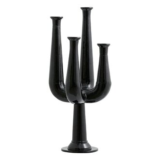 Nordal ULOPU kandelaar 4 armig aluminium zwart