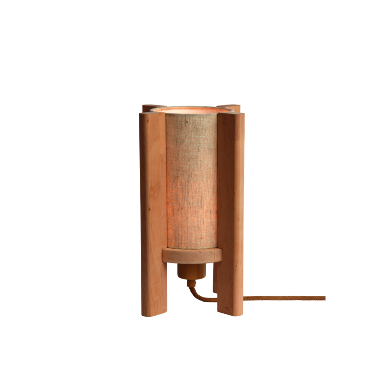 Good&Mojo-collectie Tafellamp elzenhout CORSICA, nat.