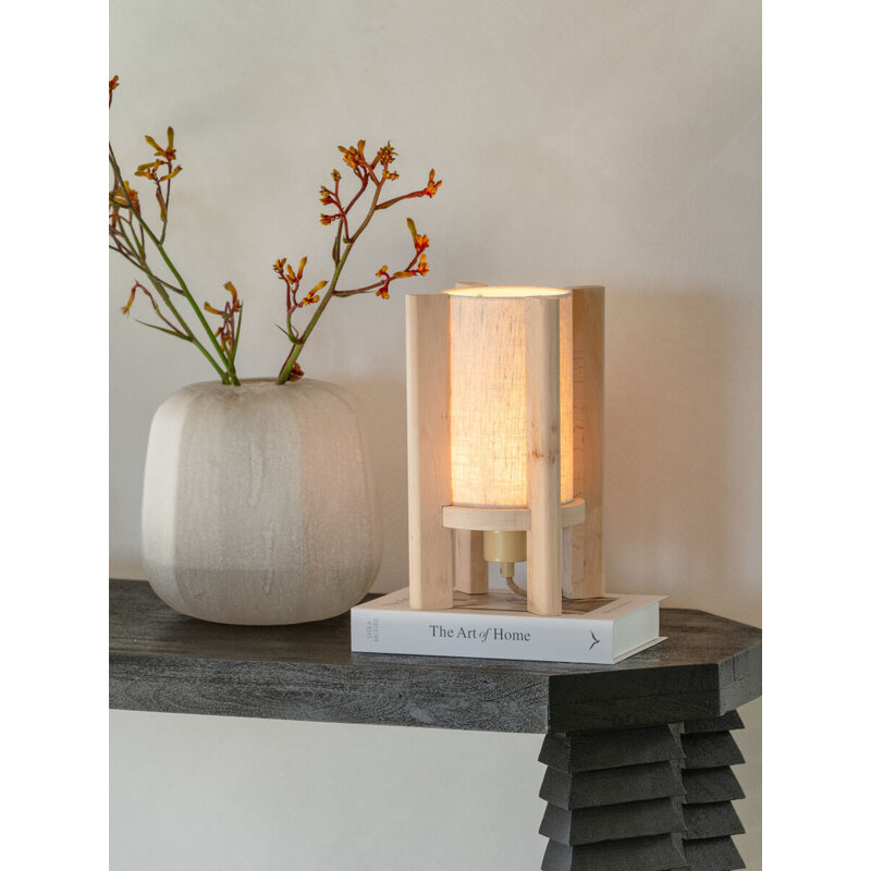 Good&Mojo-collectie Tafellamp elzenhout CORSICA, nat.