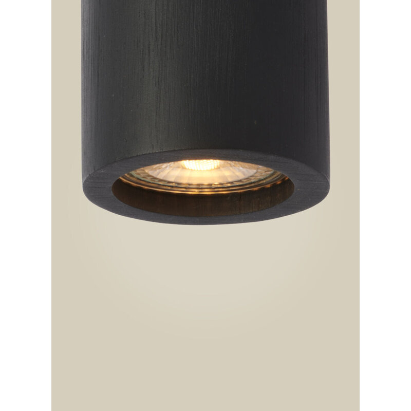 Good&Mojo-collectie Plafondlamp bamboe JAVA, zwart