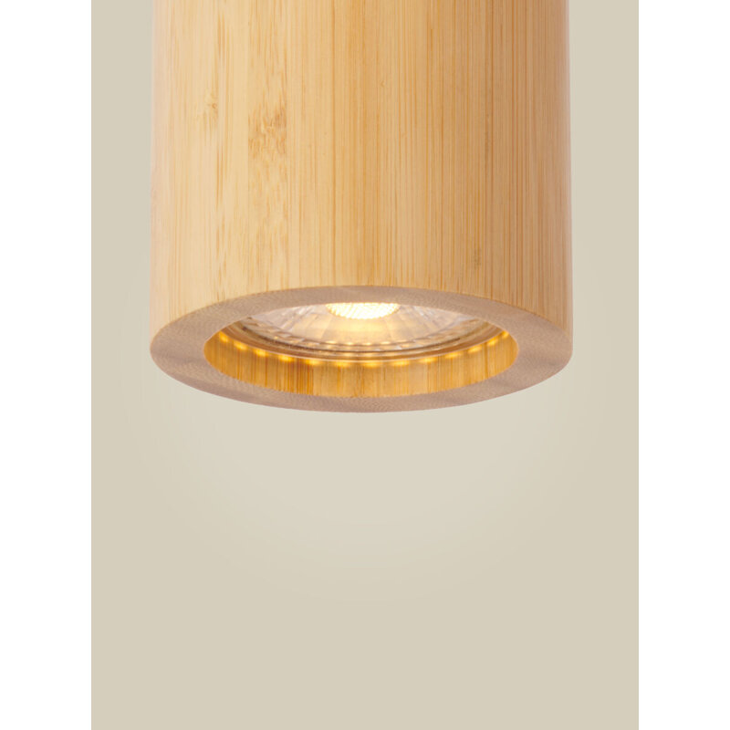 Good&Mojo-collectie Plafondlamp bamboe JAVA, bruin