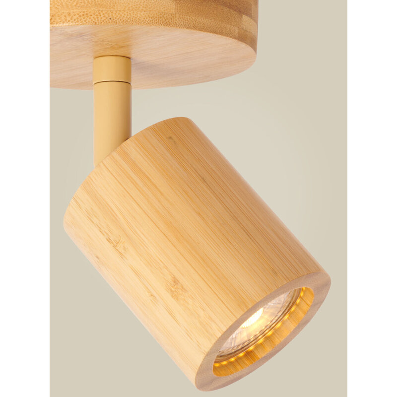 Good&Mojo-collectie Ceiling lamp bamboo JAVA, brown
