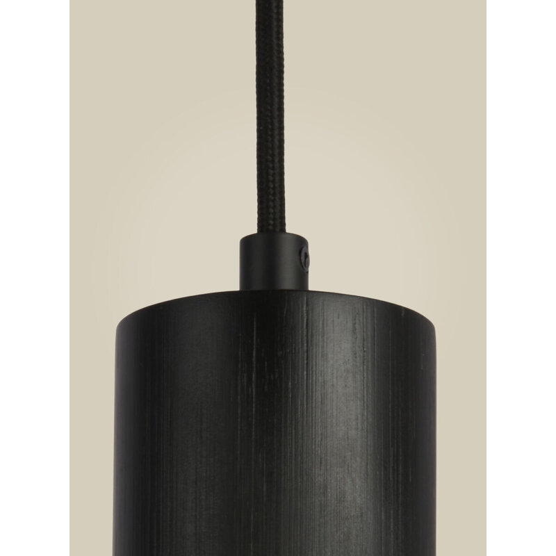 Good&Mojo-collectie Hanglamp bamboe JAVA, zwart