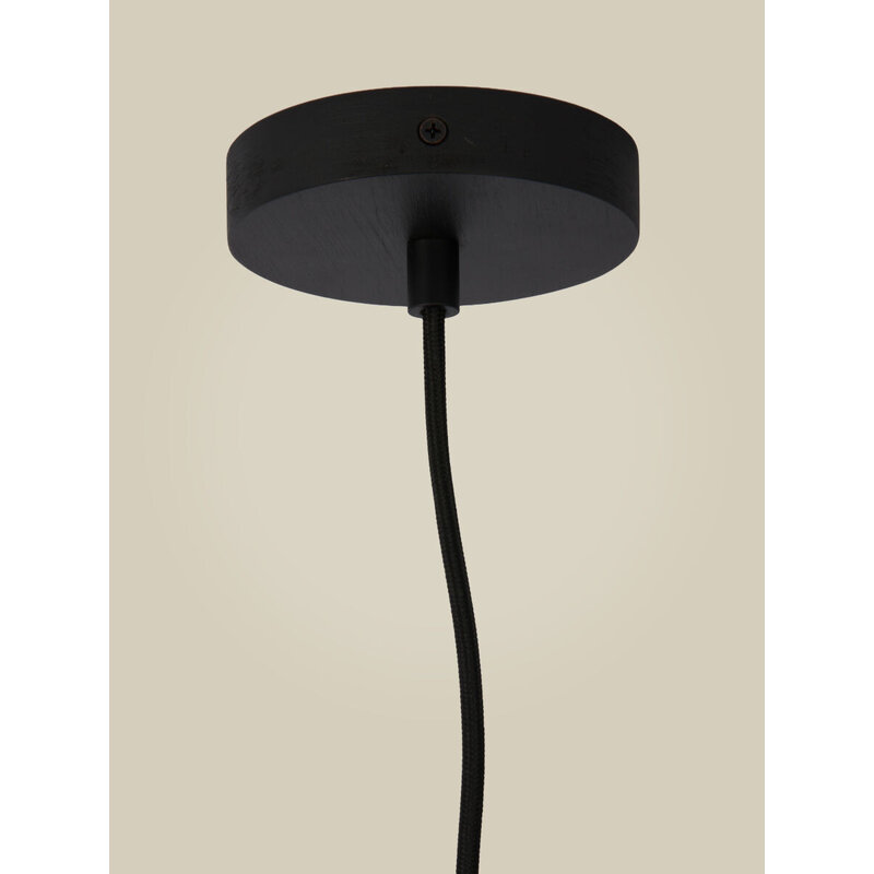 Good&Mojo-collectie Hanglamp bamboe JAVA, zwart