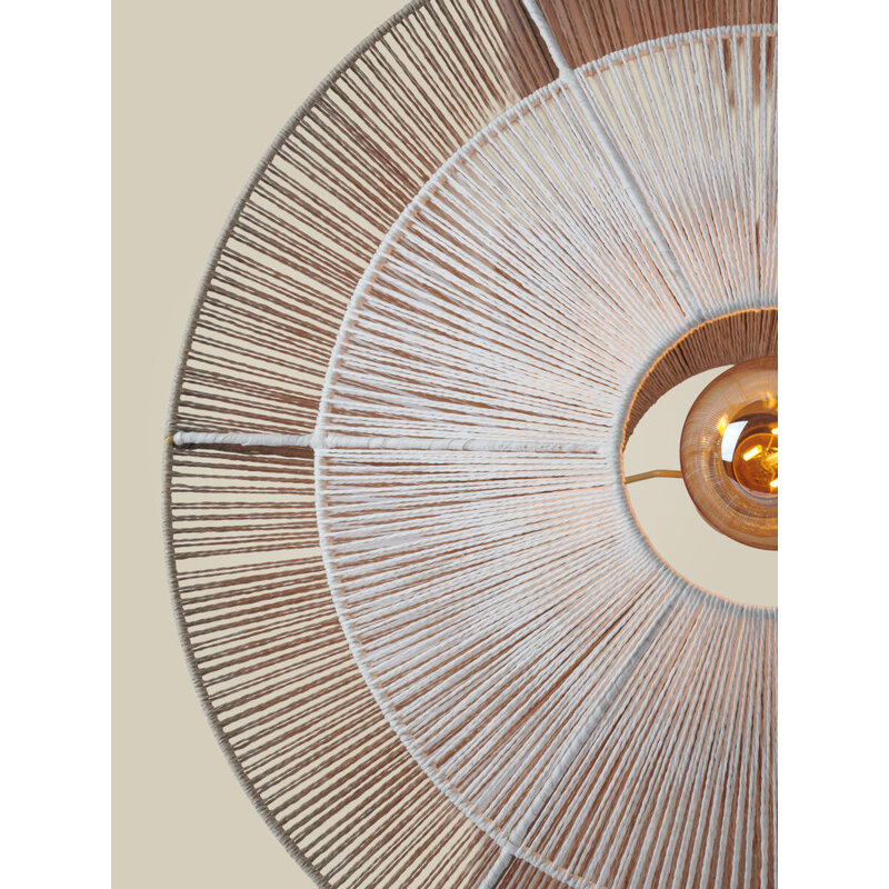 Good&Mojo-collectie Hanglamp papiertouw LUMBINI l. grijs, S