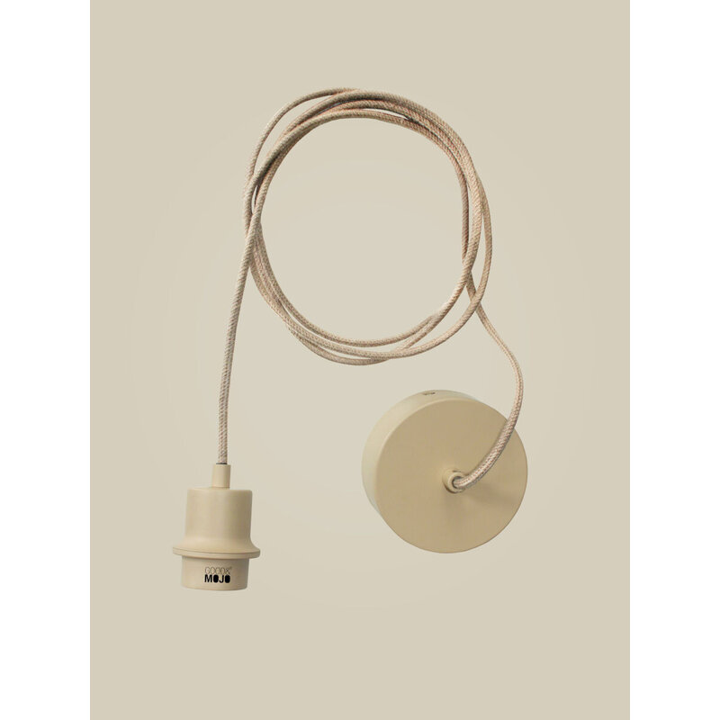 Good&Mojo-collectie Hanglamp papiertouw LUMBINI l. grijs, S