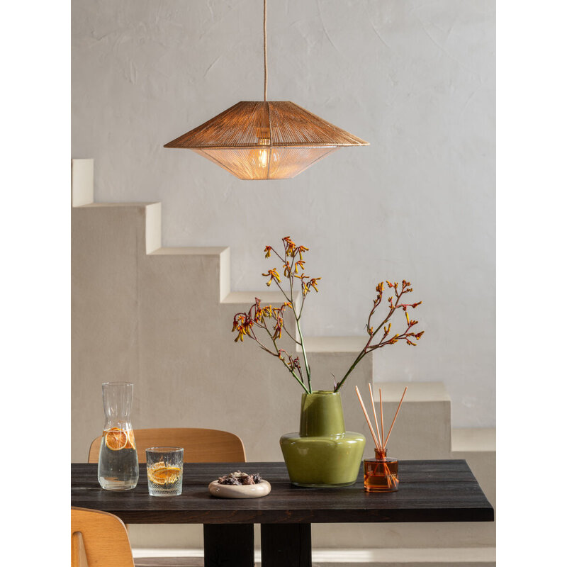 Good&Mojo-collectie Hanging lamp paperrope LUMBINI natural, S