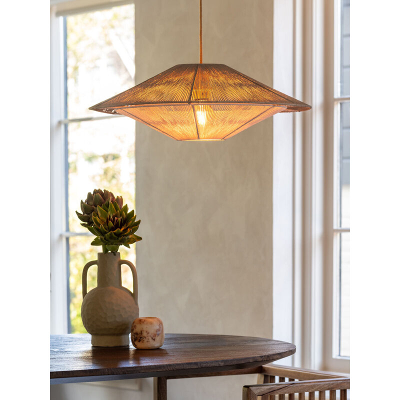 Good&Mojo-collectie Hanglamp papiertouw LUMBINI l. grijs, L