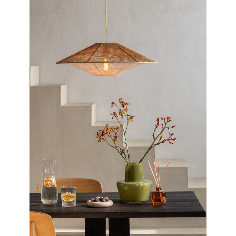 Good&Mojo-collectie Hanglamp papiertouw LUMBINI naturel, L