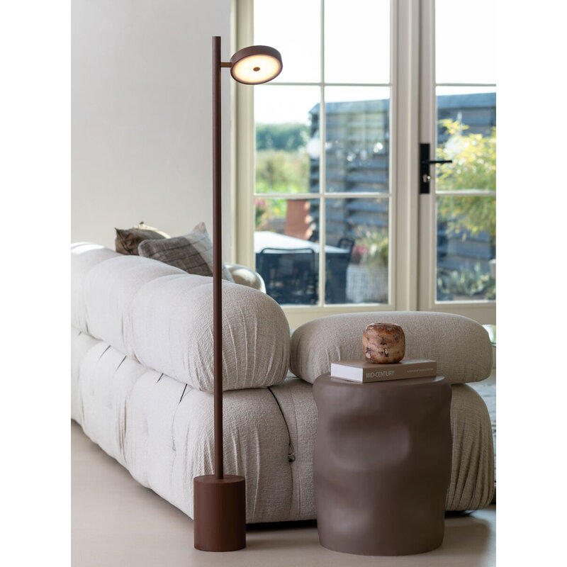 Good&Mojo-collectie Vloerlamp essenhout OKINAWA,bruin