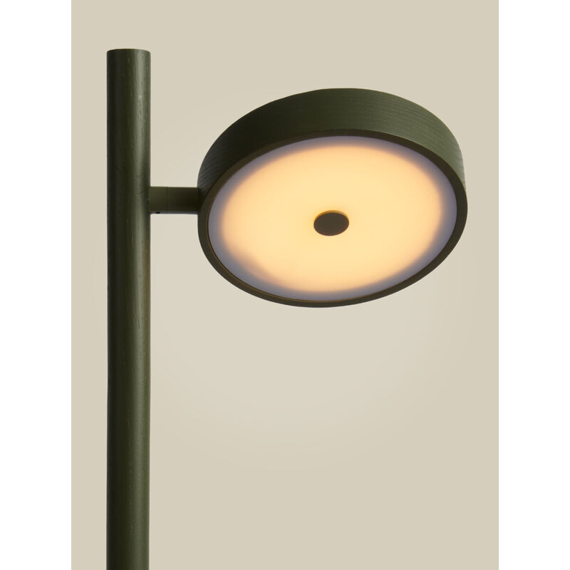 Good&Mojo-collectie Vloerlamp essenhout OKINAWA, groen