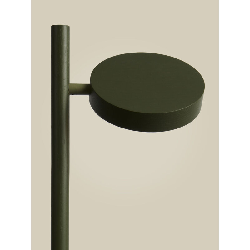 Good&Mojo-collectie Vloerlamp essenhout OKINAWA, groen