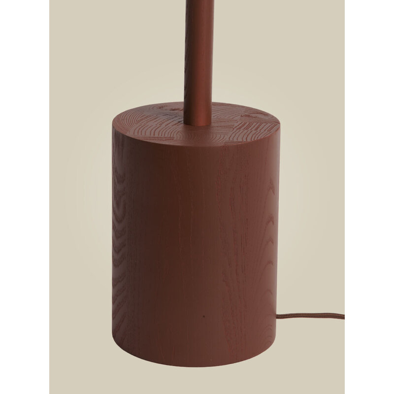 Good&Mojo-collectie Vloerlamp essenhout 2-kap OKINAWA, bruin