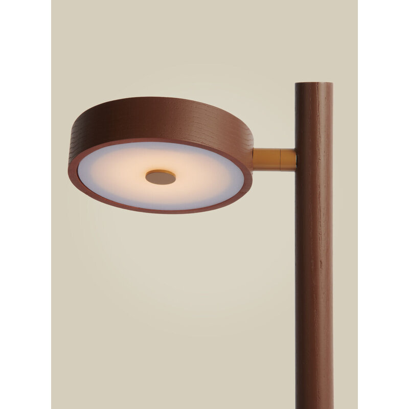 Good&Mojo-collectie Tafellamp essenhout OKINAWA,bruin