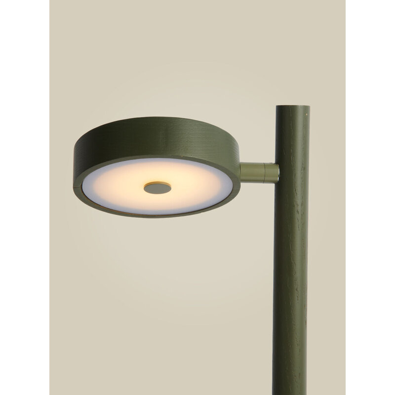 Good&Mojo-collectie Tafellamp essenhout OKINAWA, groen