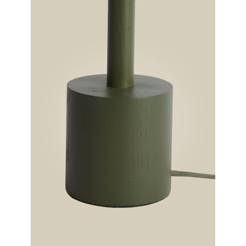 Good&Mojo-collectie Tafellamp essenhout OKINAWA, groen