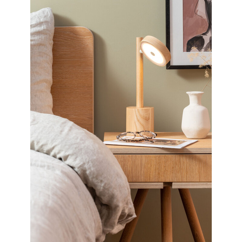 Good&Mojo-collectie Table lamp ashwood OKINAWA, natural