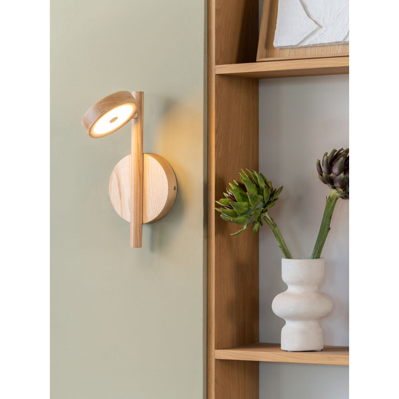 Good&Mojo-collectie Wandlamp essenhout OKINAWA, naturel