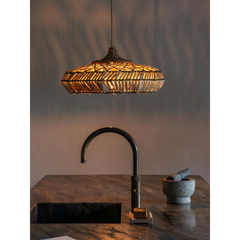 Good&Mojo-collectie Hanglamp abacca RINJANI nat., S