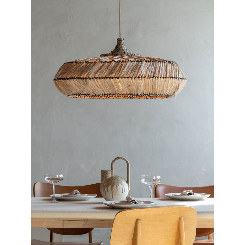Good&Mojo-collectie Hanglamp abacca RINJANI nat., L