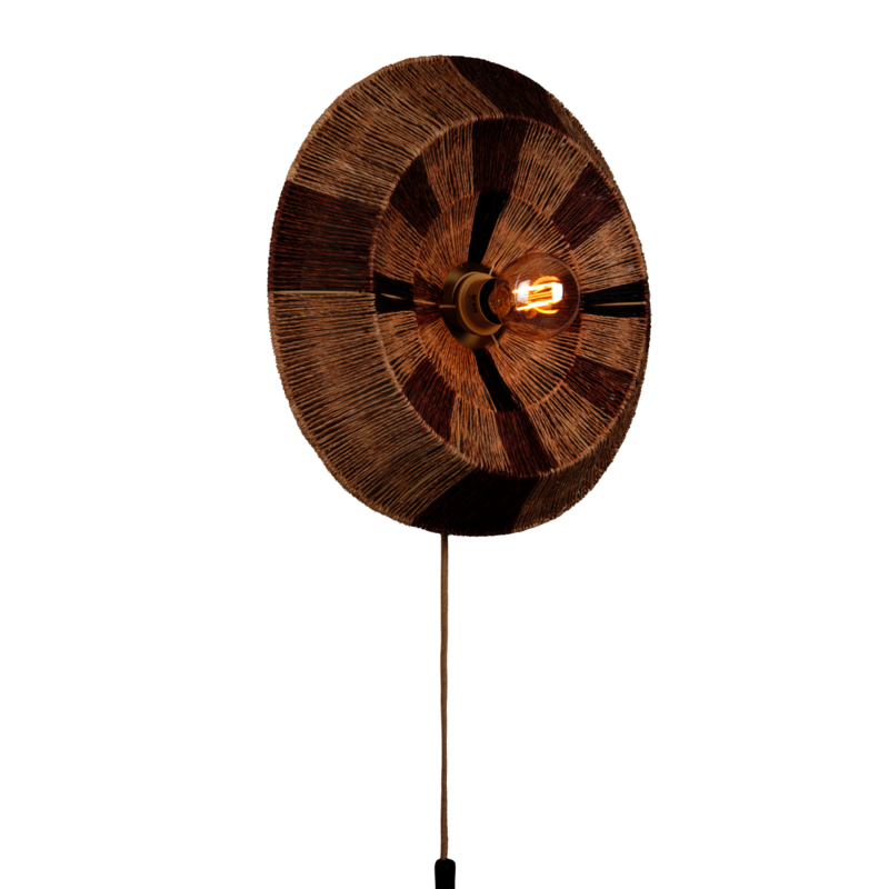 Good&Mojo-collectie Wall Lamp SERENGETI nat/brown, S