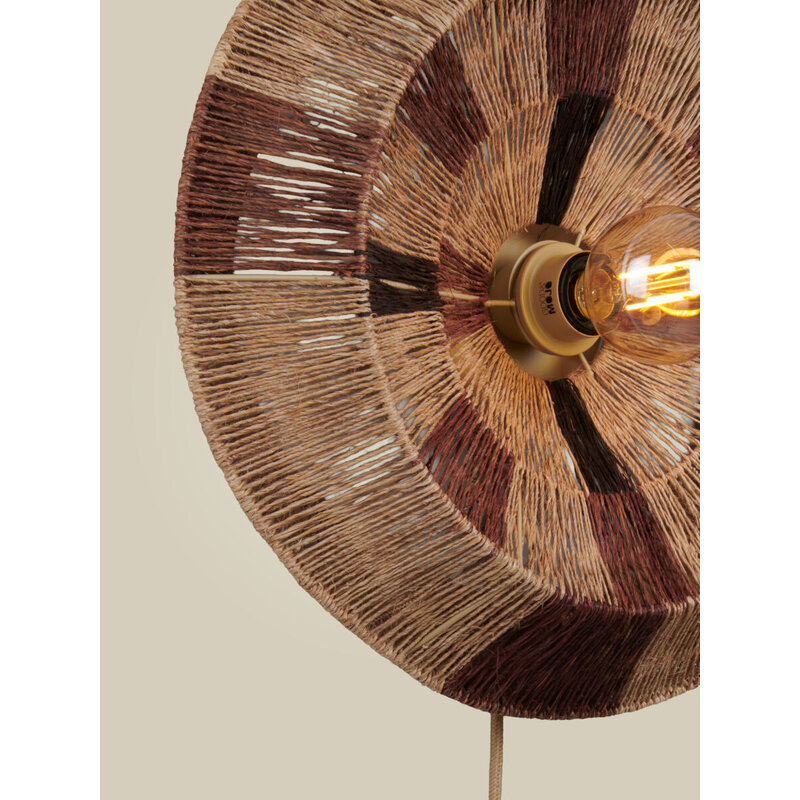 Good&Mojo-collectie Wandlamp SERENGETI nat/bruin, S