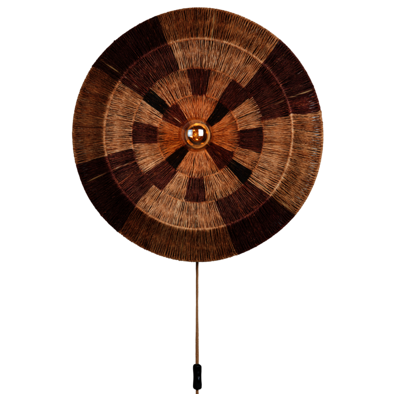 Good&Mojo-collectie Wandlamp SERENGETI nat/bruin, L